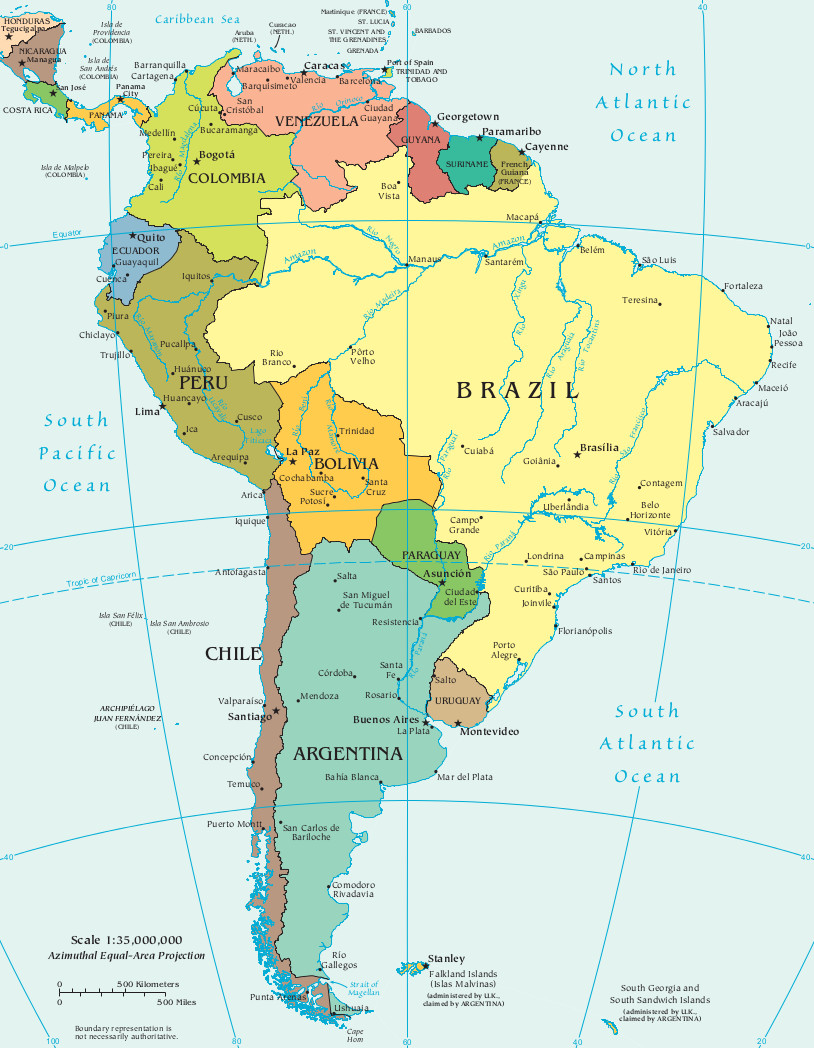 América Do Sul Infoescola Infoescola