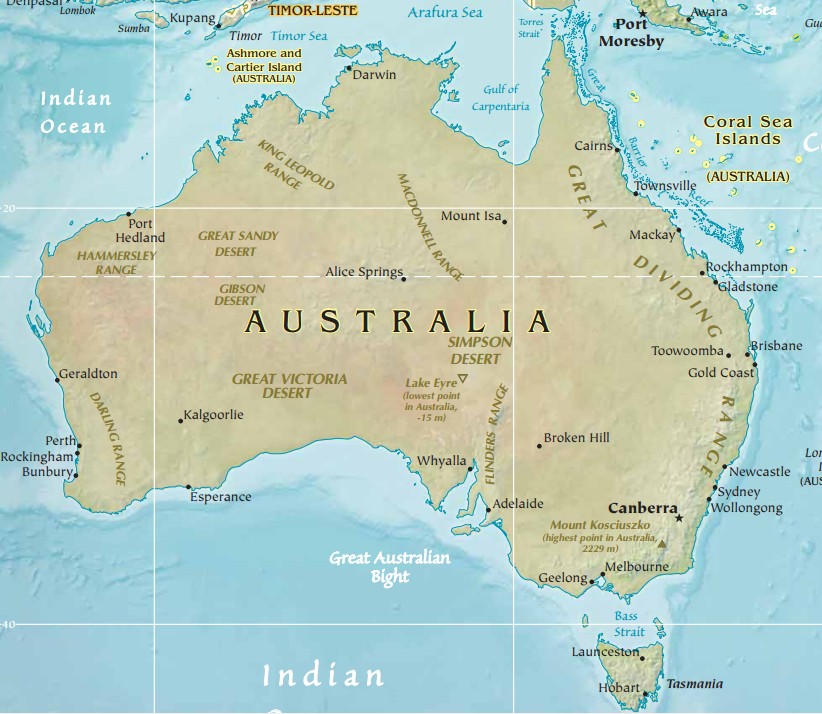 Mapa De Australia Mapa De Australia Mapa De Oceania Y Australia | Porn ...