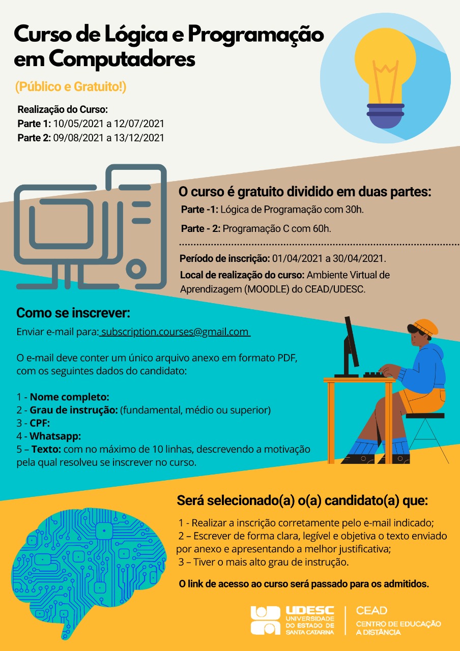 Curso Online Grátis de Programação de Computadores e Desenvolvimento de  Jogos - Instituto Idear